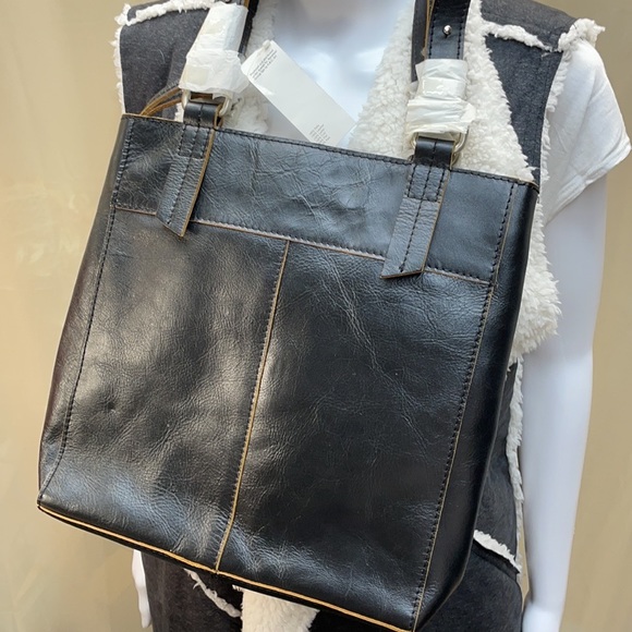 SISILY 100% LEATHER ADJUSTABLE BLACK STUDDED BAG - Picture 5 of 15